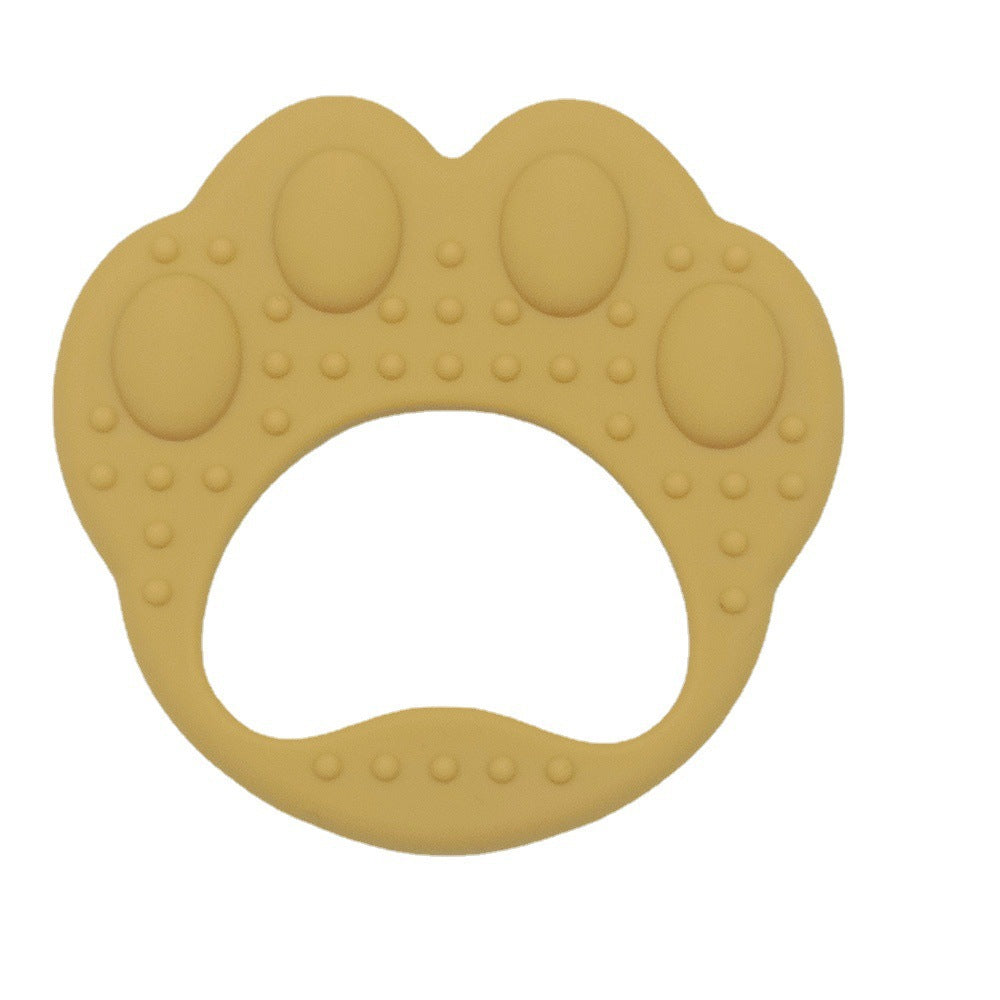Wholesale Baby Food Grade Boilable Bear Paw Silicone Teether